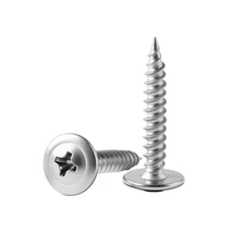 #8×1/2'' (100 Pack) Truss Head Wood Screws Quick Metal Self-Tapping Screws 410 S
