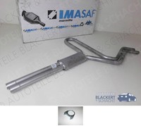 Imasaf Auspuff Mitteltopf + Schellen FüR Maserati 420/430 Biturbo 222 1987-1989