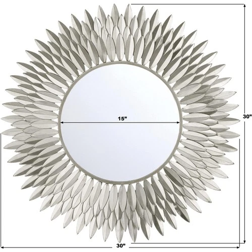 Crystorama BRH-M530-SA Broche 30 X 30 inch Antique Silver Mirror - Picture 7 of 7