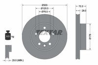 2 X Bremsscheibe Textar 92288403 FüR VW Crafter Kasten