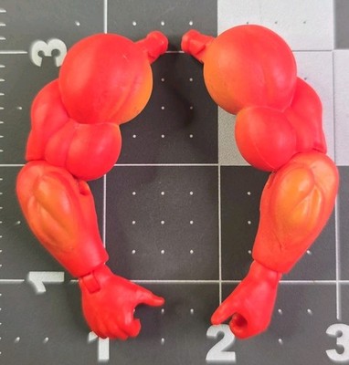 MOTU x Stranger Things Hellfire-Man flame red  ARMS body parts [Hellfire-Man]