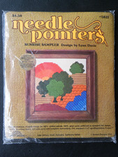 Vtg Sunset Designs Needle Pointers 1974 SUNRI...