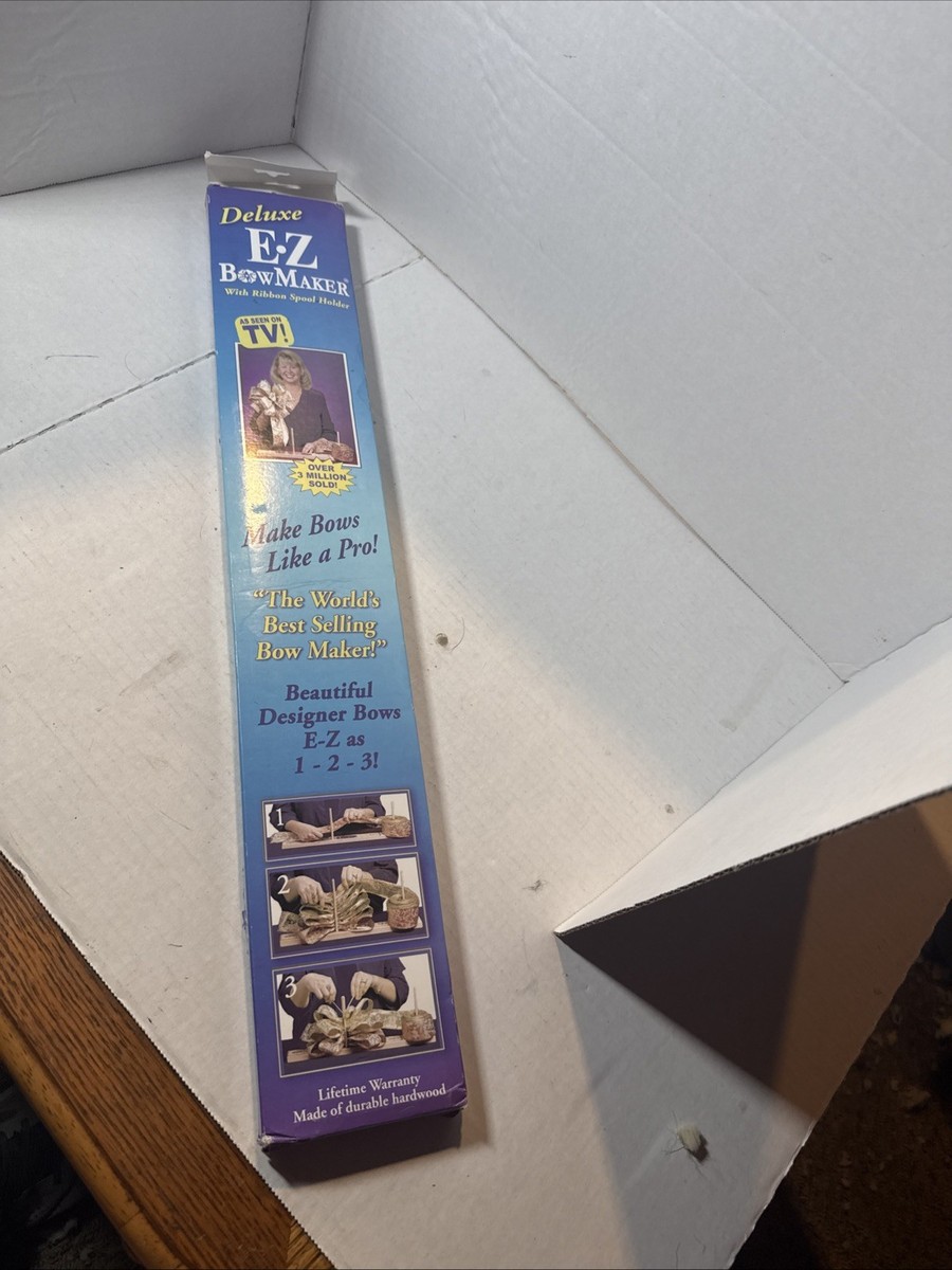 Vintage EZ Craft Deluxe Bow Maker DESIGNER Bows Wooden as Seen on