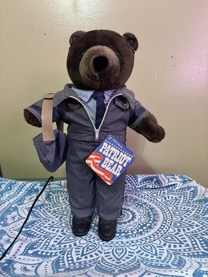 USPS Vintage Patriot Postal Clerk Bear Male