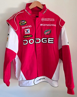 DODGE レーシングジャケット L VTG Chase Authentics Dodge NASCAR Men's M Red Nextel Cup Siemens