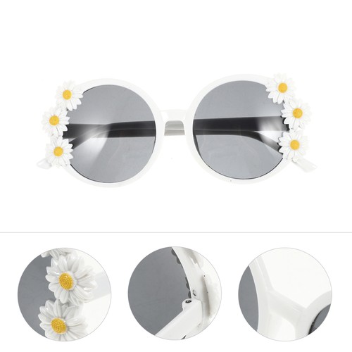 Flower Glasses Cute Sunglasses for Women Tropical Party Funny - Picture 10 of 10