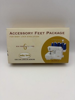 Baby Lock Acc Feet Set (6 Pc) for Triumph, Ovation & Evolution Serger BLE8W-2