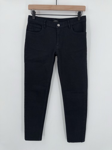 A.P.C. Jeans Women’s 26 Black Jean Etroit Court Mid Rise Tapered Leg Denim
