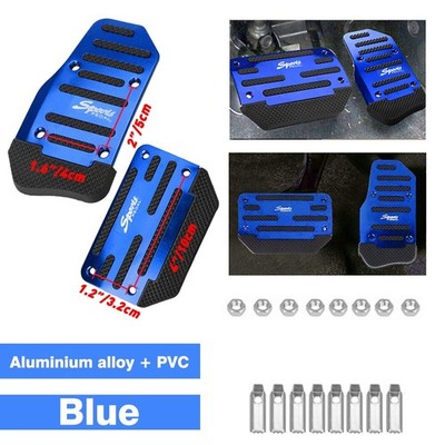 Universal Non-Slip Automatic Car Gas Brake Foot Pedal Pad Cover Accelerator Blue