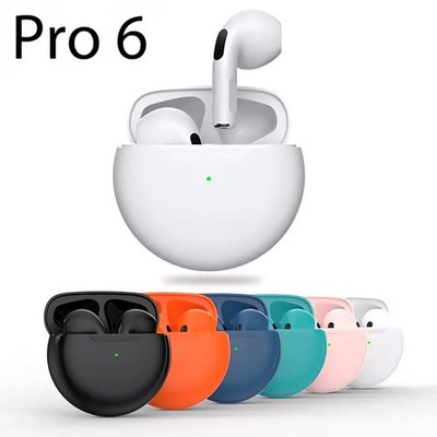 Pro6 Earphone Bluetooth Headphones w/ Mic - Pro 6 Earbuds, Waterproof