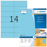 1 Bis 14X Herma Universal-Etiketten Special, 105 X 42,3 Mm, Blau Bis 22% Rabatt