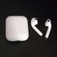 Apple AirPods 2nd Gen White Wireless Bluetooth Earbuds w/ Charging Case Mic