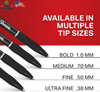 Sharpie S-Gel Gel Pens, Black Barrel, Medium Point (0.7Mm), Black Gel Ink Pens,