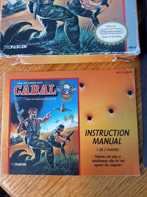 Cabal CIB w/ Box & Manual *** NES Nintendo Entertainment System 1990