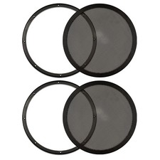 2 Goldwood Sound SG-M12 Steel Mesh Snap On Woofer Grills for 12" Speakers