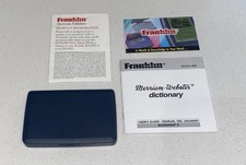 Franklin MWD-400 Preowned Merriam Webster Pocket Electronic Dictionary Booklets
