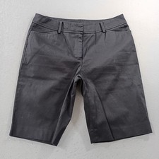 Talbots Shorts Womens 6 Perfect Bermuda Chino Mid Rise 10" Inseam Stretch Black