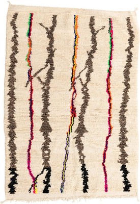 Handmade Color Multicolor Moroccan Wool Rug Luxury Design Area Carpet Rug