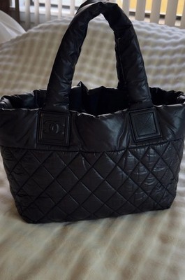 Authentic Chanel Coco Cocoon Reversible Tote Quilted Nylon