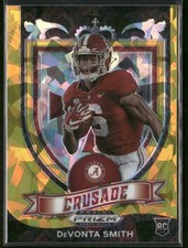 2021 Panini Prizm Draft Picks Collegiate #165 DeVonta Smith Gold Ice