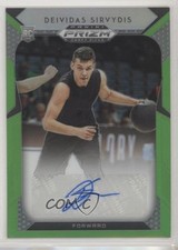 2019 Panini Prizm Draft Picks Neon Green 16/100 Deividas Sirvydis #37 Auto 1g3