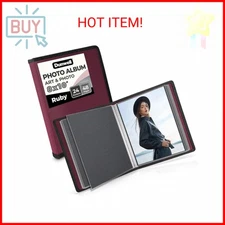 Dunwell Photo Album 8x10 (Ruby) with Black Mounting Paper, 8 x 10 Photo & Art Po