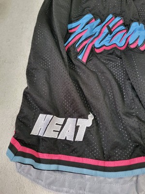 Miami Heat Just Don Basketball Shorts men's 2XL stitched black