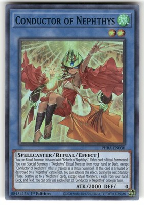 Conductor of Nephthys Super Rare Phantom Rage PHRA-EN030 NM