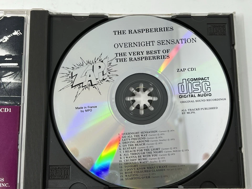 OVERNIGHT SENSATION THE VERY BEST OF THE RASPBERRIES  CD UK IMPORT ERIC CARMEN - Image 3 of 4