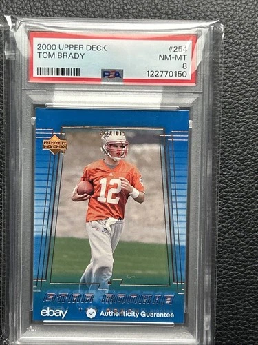 2000 Upper Deck ROOKIE Tom Brady #254 - PSA 8 - New England Patriots