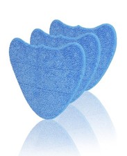 BONBELONG Microfiber Steam Mop Pads Replacement, 3 Count (Pack of 1), Blue