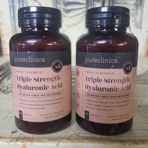 Pureclinica Hyaluronic Acid 300mg X 360 Tablets (2 Bottles Of 180 Tablets - 6 Mo - Picture 2 of 10