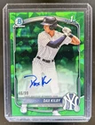 2025 Bowman Draft Sapphire Dax Kilby Chrome Auto Green Refractor 1st #/99