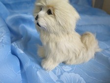 Felltier  Hund  Bobtail Deko Figur