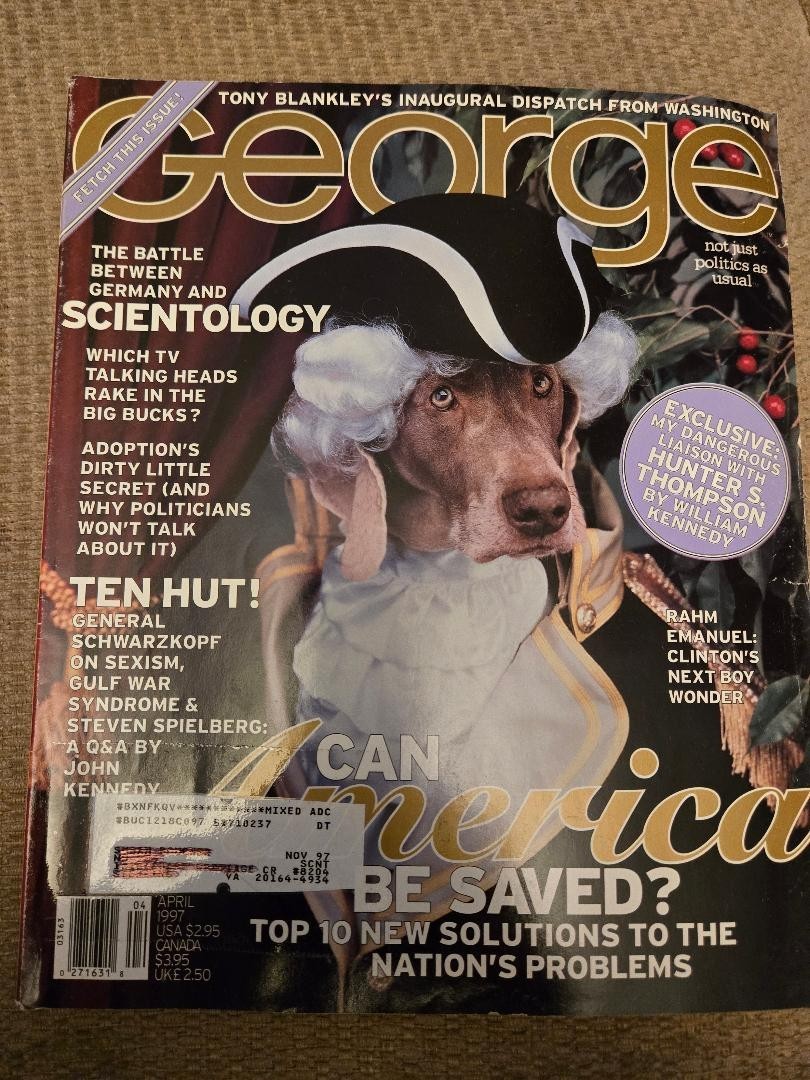 George Magazine April 1997 Scientology Norman Schwartzkopf H Thompson Chanel