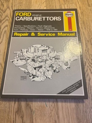 Ford Fahrzeug Vergaser 1978-1991 Haynes Werkstatthandbuch Tuning & Reparaturanleitung