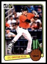 Christian Yelich 2017 Donruss #RV-19 Marlins MLB READ FREE SHIPPING AutographDen