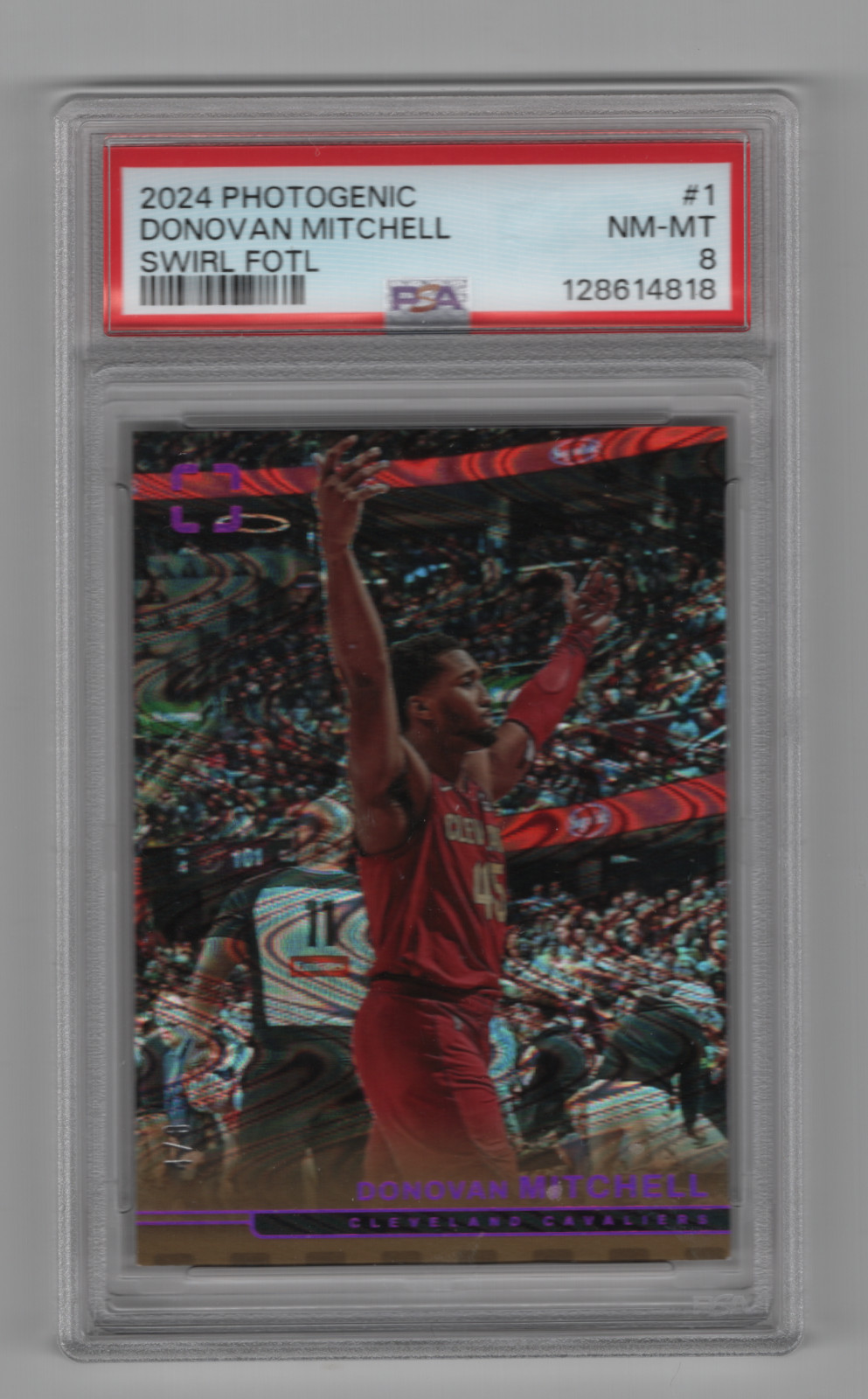 Donovan Mitchell 2024-25 Photogenic "Swirl FOTL" #'d 4/8 Cleveland Cavaliers