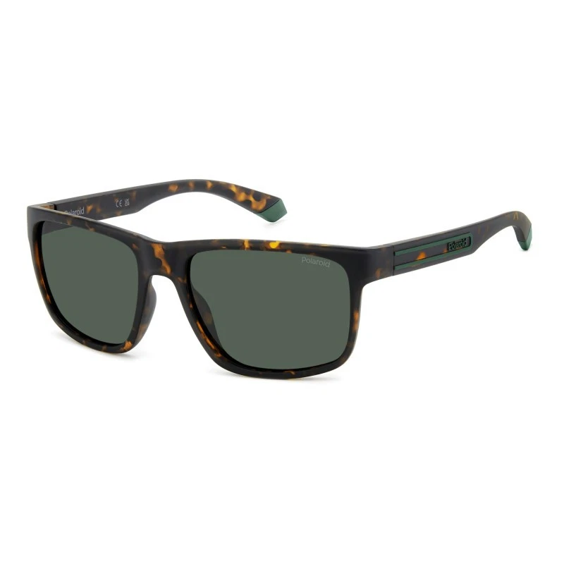 Occhiali Da Sole Polaroid PLD D100 B7S 48, Verde - Unisex Adulto Con Custodia Inclusa
