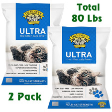 Dr. Elsey's Ultra Unscented Clumping Clay Cat Litter 40 lb Bags, pack of 2