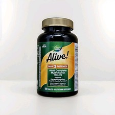 Nature's Way Alive Max 3 Potency Adult Complete Multivitamin,    Exp 05/2027   
