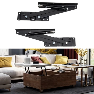 2pc Coffee Table Lifting Frame Folding Spring Lift Up Top Hardware Fitting Hinge - Image 1 of 4