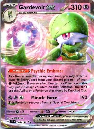 Gardevoir ex 086/198 Double Rare Scarlet & Violet Pokemon Holo Near Mint