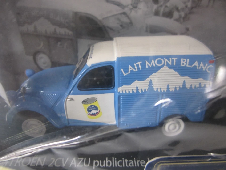 1/43 ELIGOR FOURGONNETTE CAMIONNETTE CITROËN 2CV AZU LAIT MONT BLANC NEUVE BOITE - Photo 2/4
