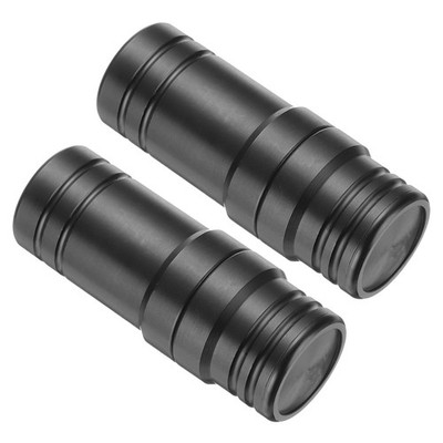 2Pcs Pool Cue Joint Protector 3/8x10 Billiard Cue Joint Thread Cap Black