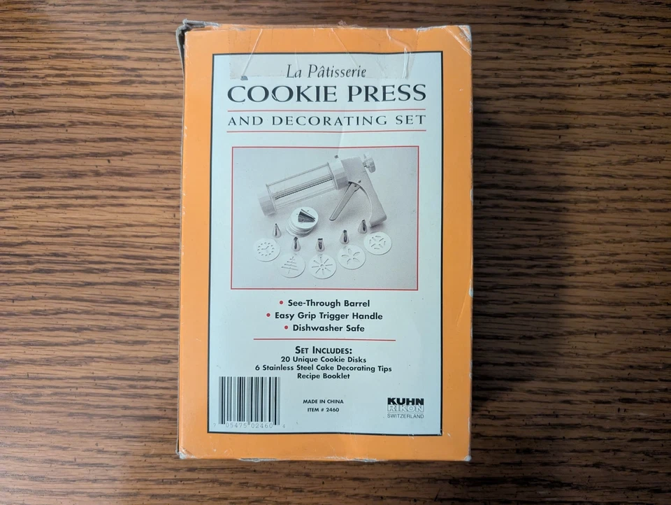 Juego de prensa y decoración de galletas La Patisserie con 15 discos de galletas 6 puntas de glaseado Foto 2 de 2
