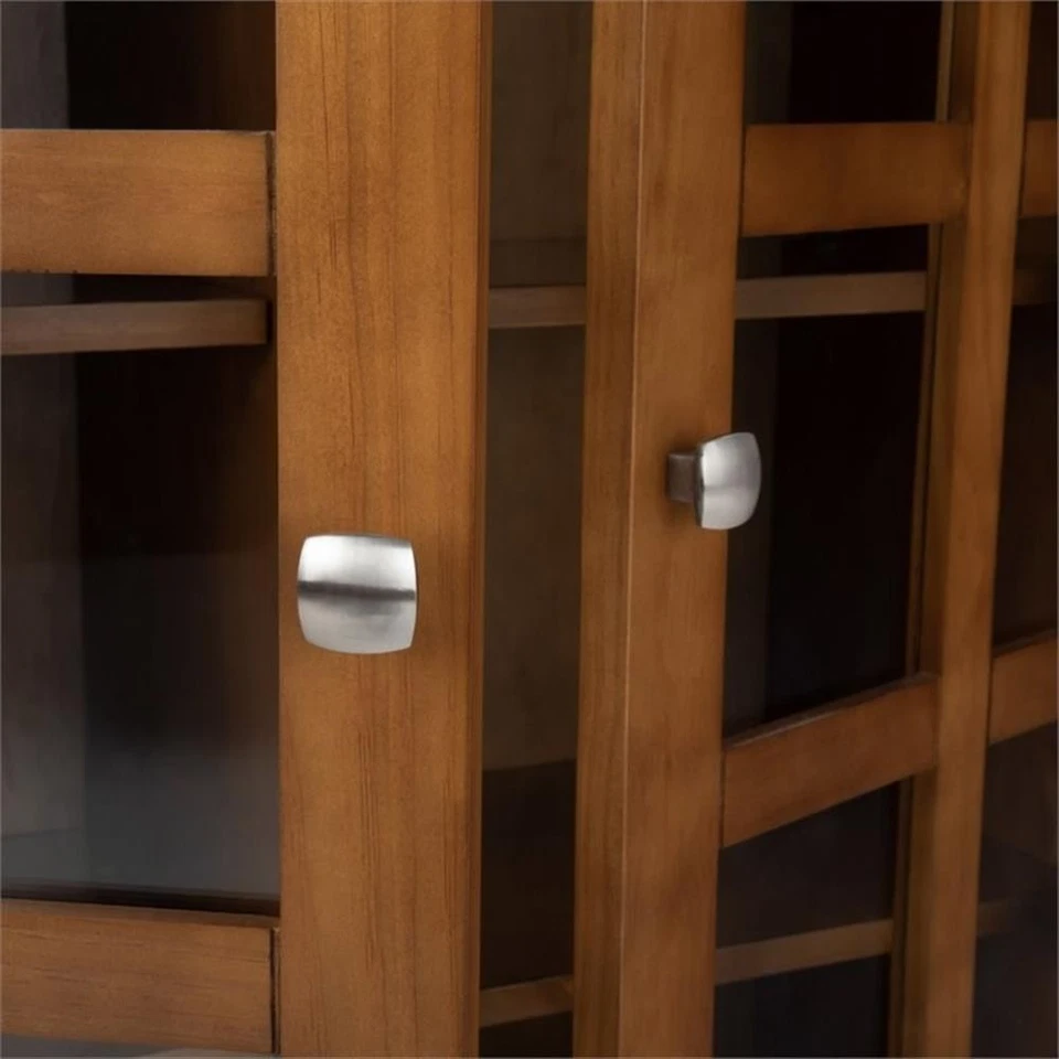 Acadian 39 дюймов WiD переходный шкаф для хранения из цельного дерева золотисто-коричневый - Изображение 3 из 4