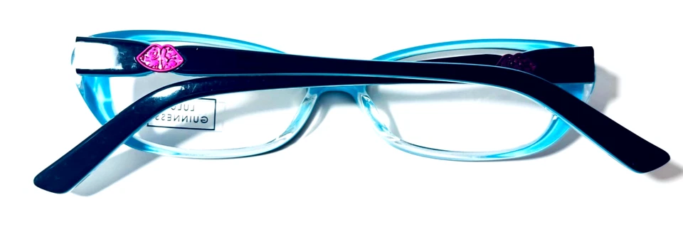 LULU GUINNESS L871 NEGRO OVALADO MUJER BORDE COMPLETO AUTÉNTICOS MARCOS DE GAFAS 50-14-135 Foto 3 de 4