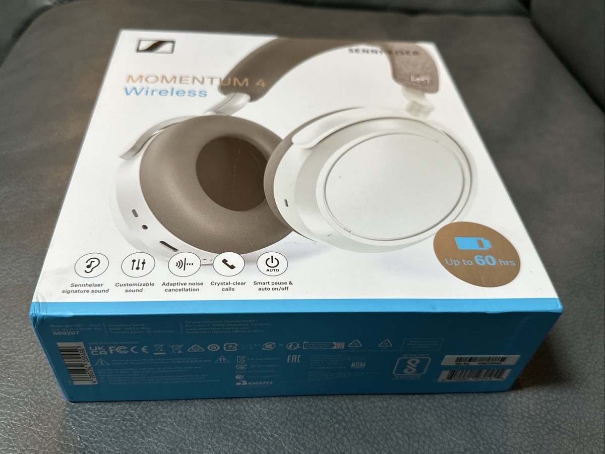 ゼンハイザー MOMENTUM 4 Wireless White Sennheiser MOMENTUM 4 Wireless Adaptive Noise Canceling Over
