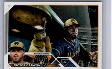 2023 Topps Golden Mirror SSP Victor Caratini Milwaukee Brewers #361